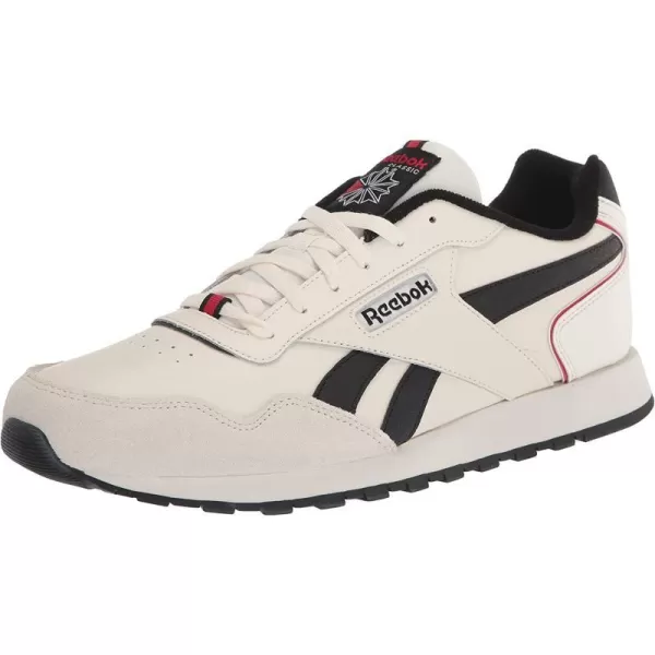 imageReebok Mens Classic Harman Run SneakerChalkBlackVector Red