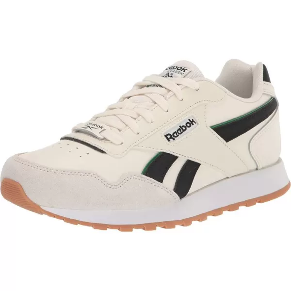 imageReebok Mens Classic Harman Run SneakerChalkGlen GreenBlack