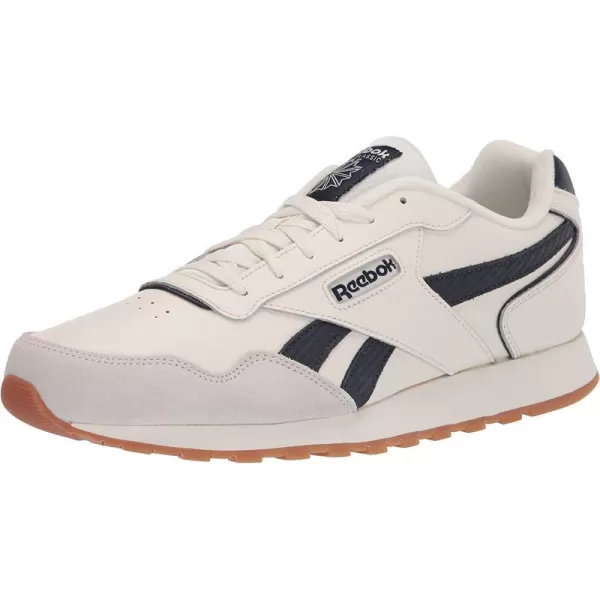 imageReebok Mens Classic Harman Run SneakerChalkVector NavyGum