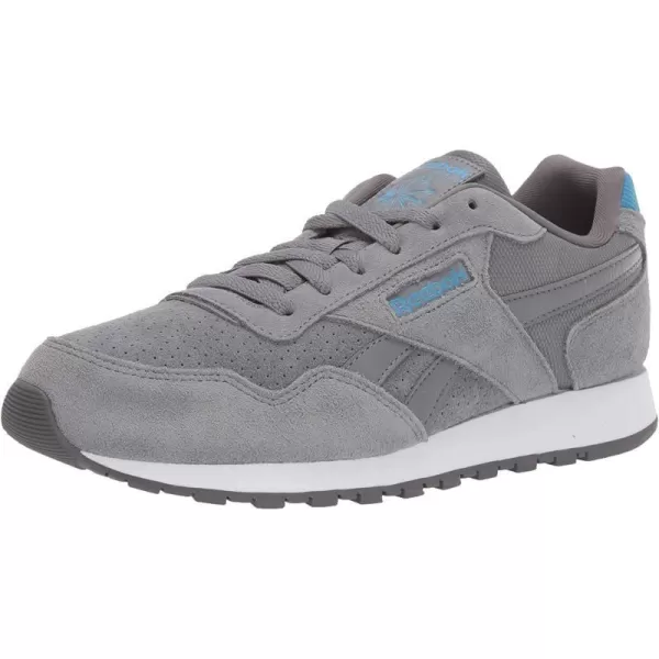 imageReebok Mens Classic Harman Run SneakerCold GreyGreyCyanWhite