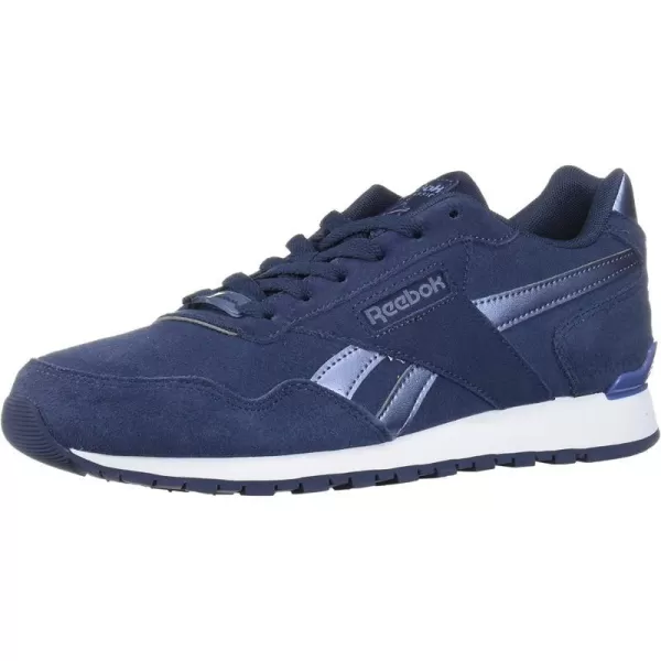 imageReebok Mens Classic Harman Run SneakerHeritage NavyWashWhite