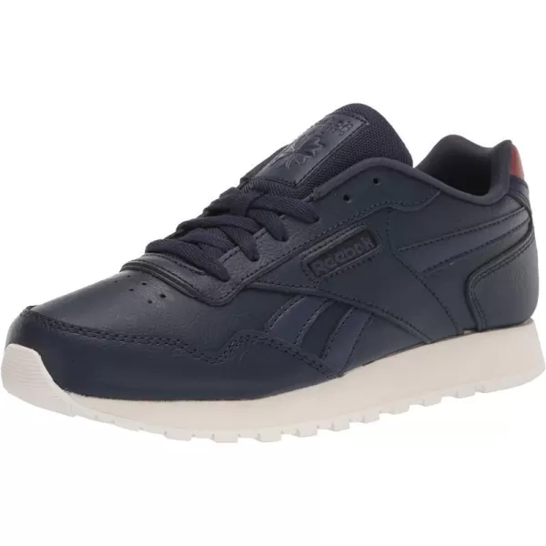 imageReebok Mens Classic Harman Run SneakerVector Navy MelBoulder BrownChalk