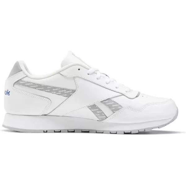 imageReebok Mens Classic Harman Run SneakerWhitePure GreyHumble Blue