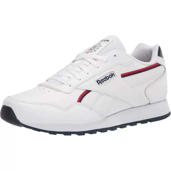 imageReebok Mens Classic Harman Run SneakerWhiteVector RedVector Navy