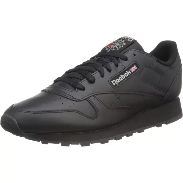 imageReebok Mens Classic Leather Sneaker  Core Black Core Black Pure Grey