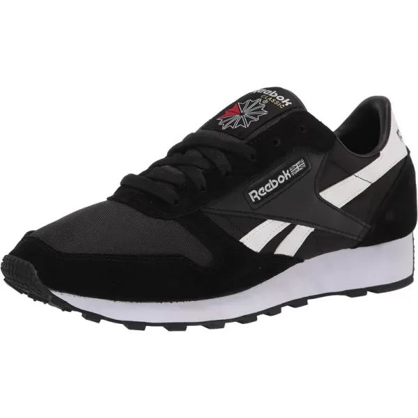 imageReebok Mens Classic Leather Sneaker in Black White and Black