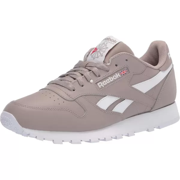 imageReebok Mens Classic Leather Sneaker in Boulder GreyWhiteVector Red