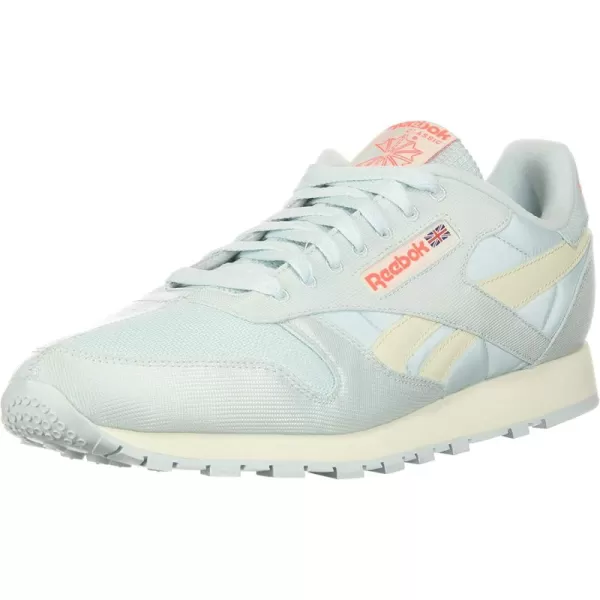 imageReebok Mens Classic Leather Sneaker in Chalk BlueClay WhiteOrchid Floral