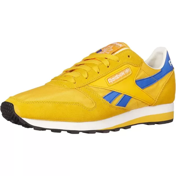 imageReebok Mens Classic Leather Sneaker in Fierce Gold Collegiate Gold and Blue Blast