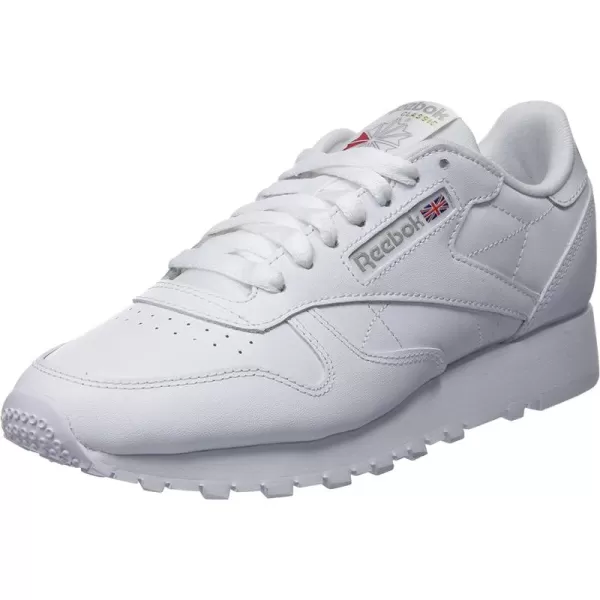 imageReebok Mens Classic Leather Sneaker in Ftwr White Ftwr White and Pure Grey