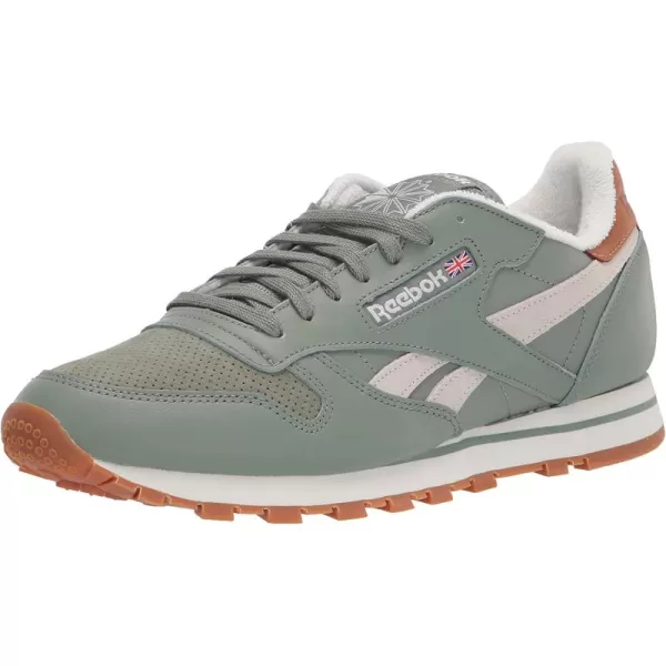 imageReebok Mens Classic Leather Sneaker in Harmony GreenChalkReebok Lee