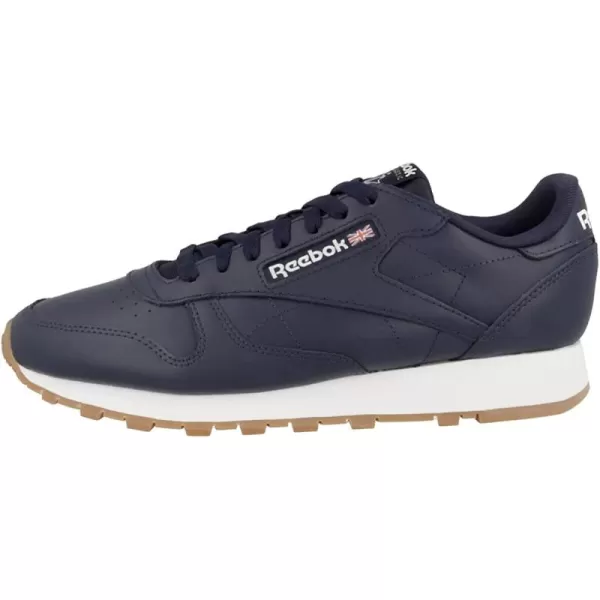 imageReebok Mens Classic Leather Sneaker in Vector Navy Ftwr White Reebok Rubber Gum 03