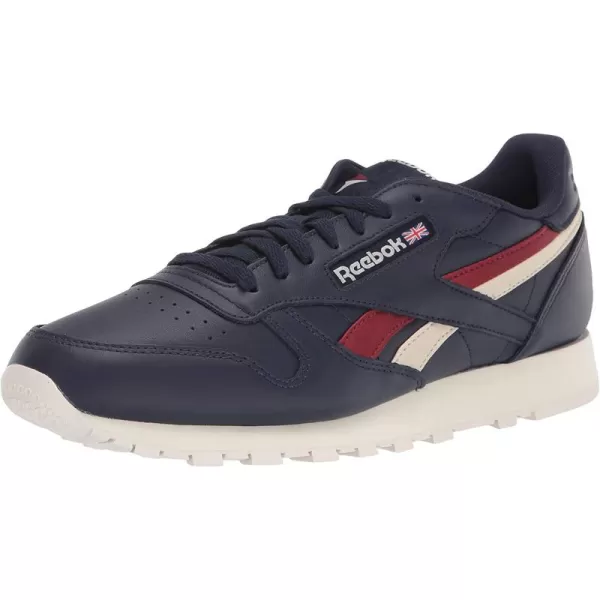 imageReebok Mens Classic Leather Sneaker in Vector NavyMerlotAlabaster