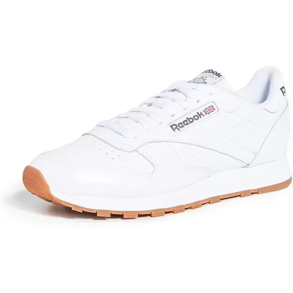 imageReebok Mens Classic Leather Sneaker in White and Gum