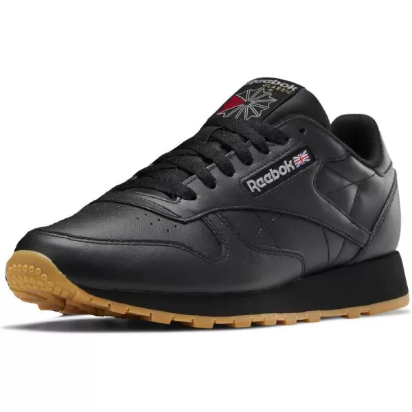 imageReebok Mens Classic Leather SneakersBlackGum