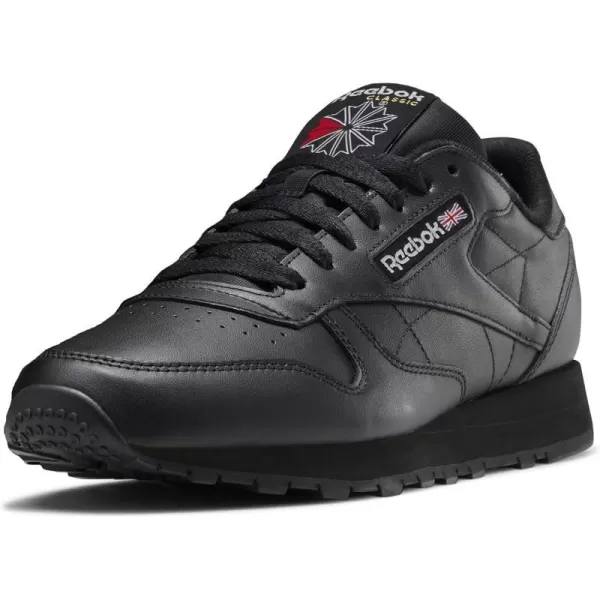 imageReebok Mens Classic Leather SneakersBlackPure Grey 2