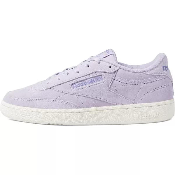 imageReebok Mens Club C 85 Sneaker  PuroasCozy PurpleChalk