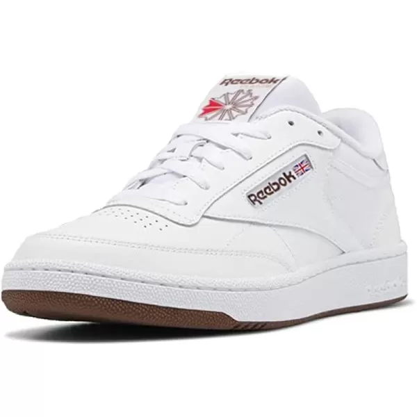 imageReebok Mens Club C 85 Sneaker  WhiteTrail Brown