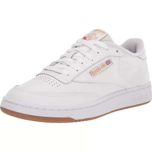 imageReebok Mens Club C 85 Sneaker  WhiteTrue BeigeReebok Lee