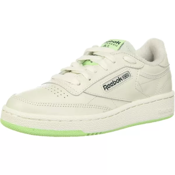 imageReebok Mens Club C 85 Sneaker in ChalkNeon MintForest Green