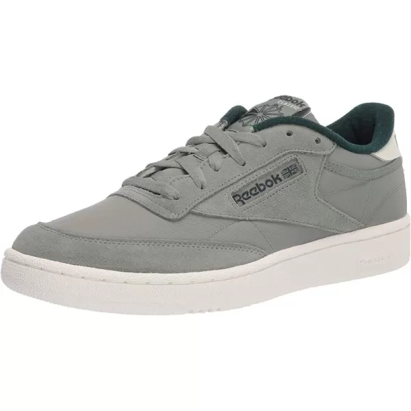 imageReebok Mens Club C 85 Sneaker in Harmony Green Forest Green and Chalk