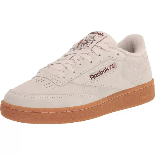 imageReebok Mens Club C 85 Sneaker in StuccoBrush BrownReebok Rubber Gum06