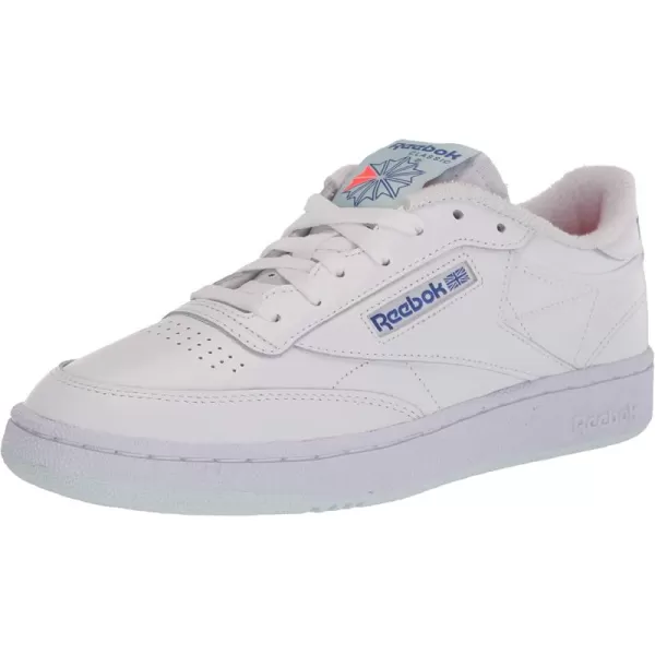 imageReebok Mens Club C 85 Sneaker in White Chalk Blue and Court Blue