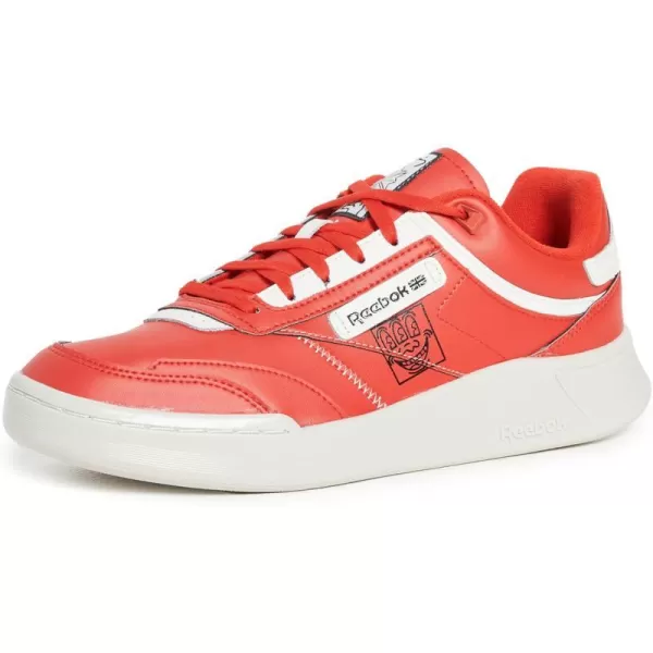 imageReebok Mens Club C 85 Vegan SneakersInstinct RedChalk