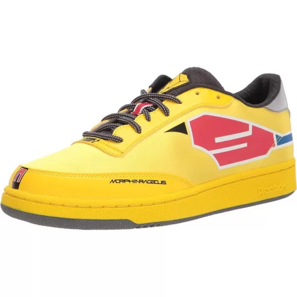 imageReebok Mens Club C 85 Vegan SneakersPower Rangers YellowRed