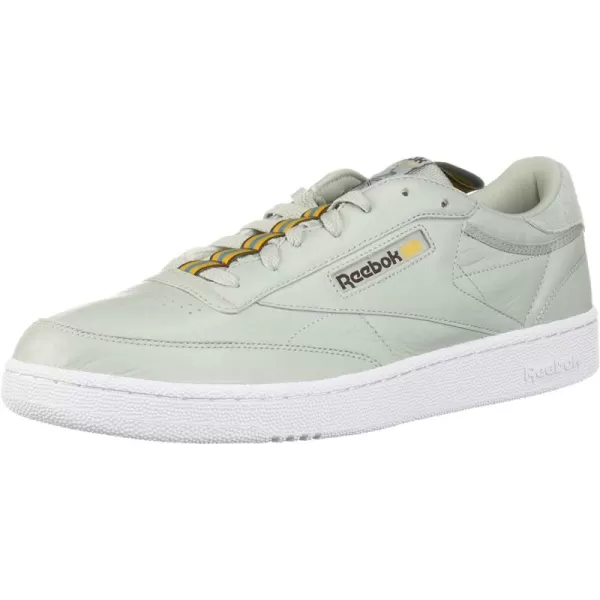 imageReebok Mens Club C Sneaker  Sea SprayWhiteLush EarthGoldMineral Dust