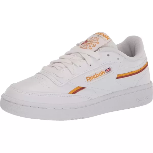 imageReebok Mens Club C Sneaker  WhiteCollegiate GoldBaked Earth