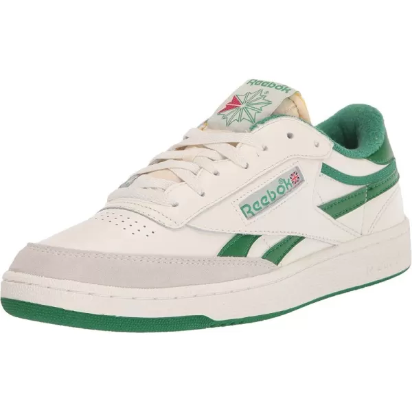 imageReebok Mens Club C Sneaker in Chalk White and Glen Green