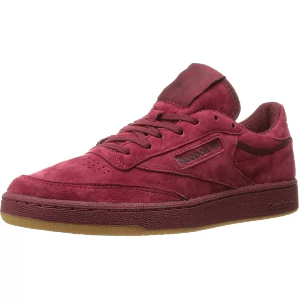 imageReebok Mens Club C Sneaker in Collegiate Burgundy and Dark Red