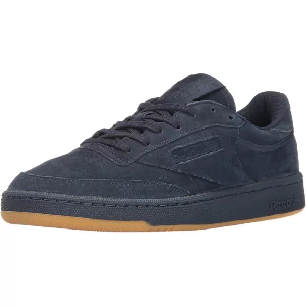 imageReebok Mens Club C Sneaker in Collegiate Navy and Night Navy with a Gum Sole