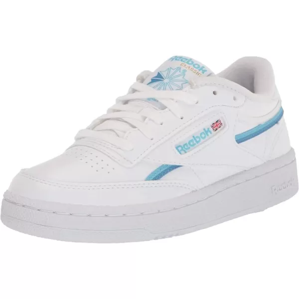 imageReebok Mens Club C Sneaker in Ftwr White Digital Blue and Essential Blue