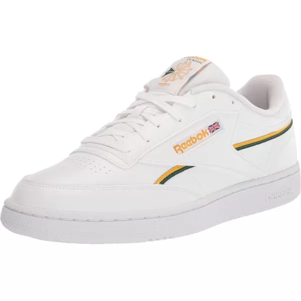 imageReebok Mens Club C Sneaker in Ftwr WhiteCollegiate GoldDark Green