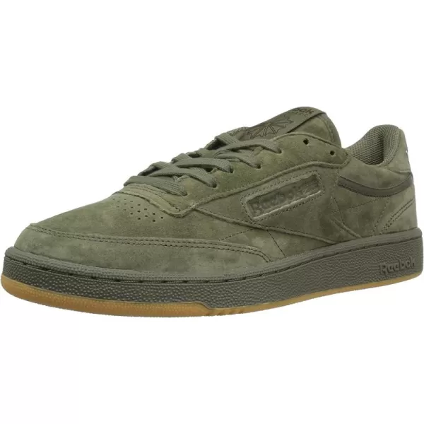 imageReebok Mens Club C Sneaker in Hunter Green and Poplar Green