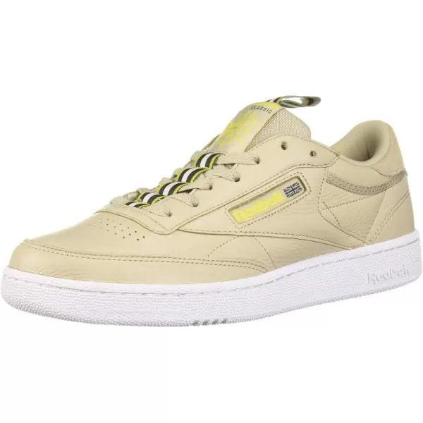 imageReebok Mens Club C Sneaker in Light Sand White Lemon and Grey