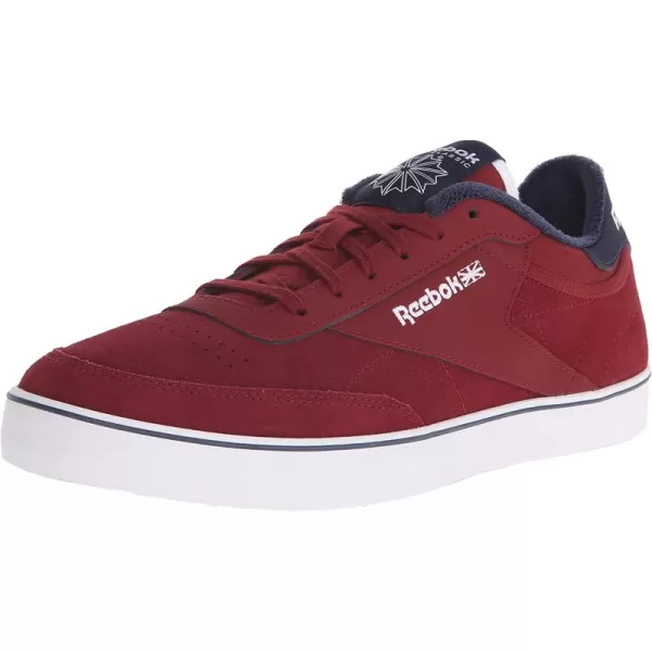 imageReebok Mens Club C Sneaker in MerlotWhiteCollegiate Navy