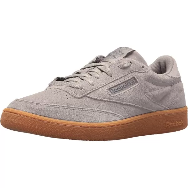 imageReebok Mens Club C Sneaker in Powder Grey and Ash Grey with Gum Sole