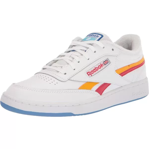 imageReebok Mens Club C Sneaker in White Collegiate Gold and Vector Red