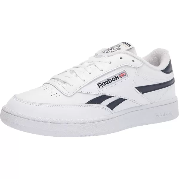 imageReebok Mens Club C Sneaker in White and Vector Navy