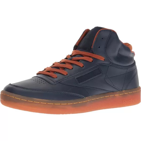 imageReebok Mens Club C SneakerCollegiate NavyGingerPprwhtRbk Brassgum