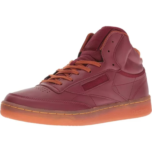 imageReebok Mens Club C Sneakers in Merlot Ginger Paperwhite and RBK BrassGum