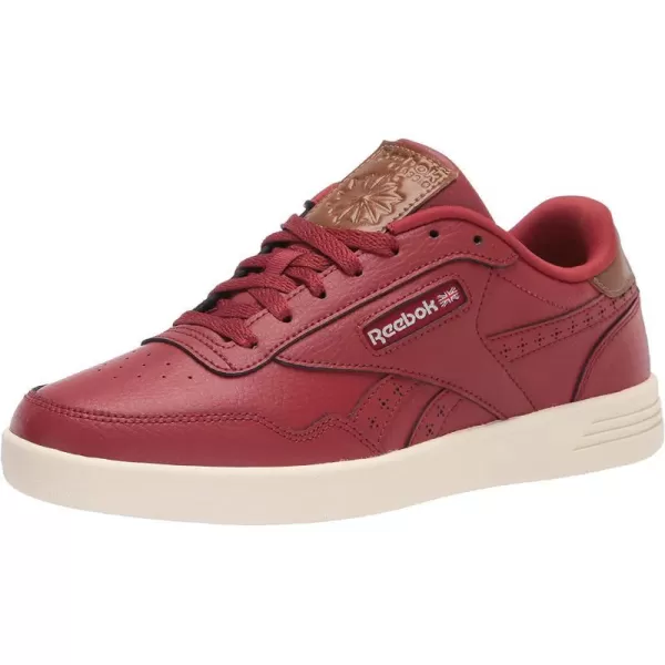 imageReebok Mens Club MEMT SneakerRed EmberWhiteWild Brown