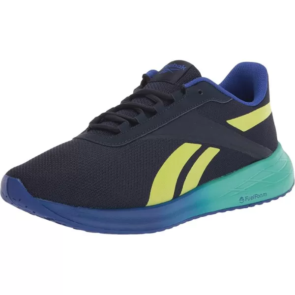 imageReebok Mens Energen Plus Running Shoe NavyYellowCobalt