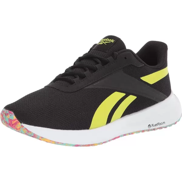 imageReebok Mens Energen Running Shoe in BlackWhiteAcid Yellow