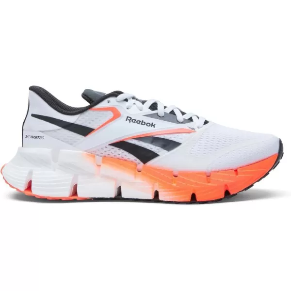 imageReebok Mens Floatzig 1 SneakerFootwear WhiteOrange FlareCore Black