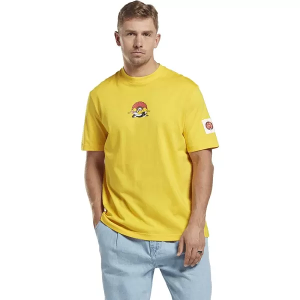 imageReebok Mens Graphic Tee  Always Yellow with Looney Tunes Graphic