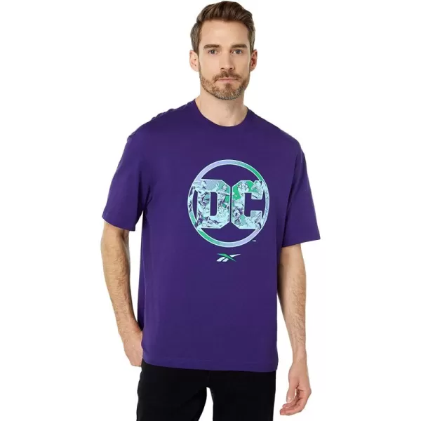 imageReebok Mens Graphic Tee  DC ComicsReebok LogoDark Orchid